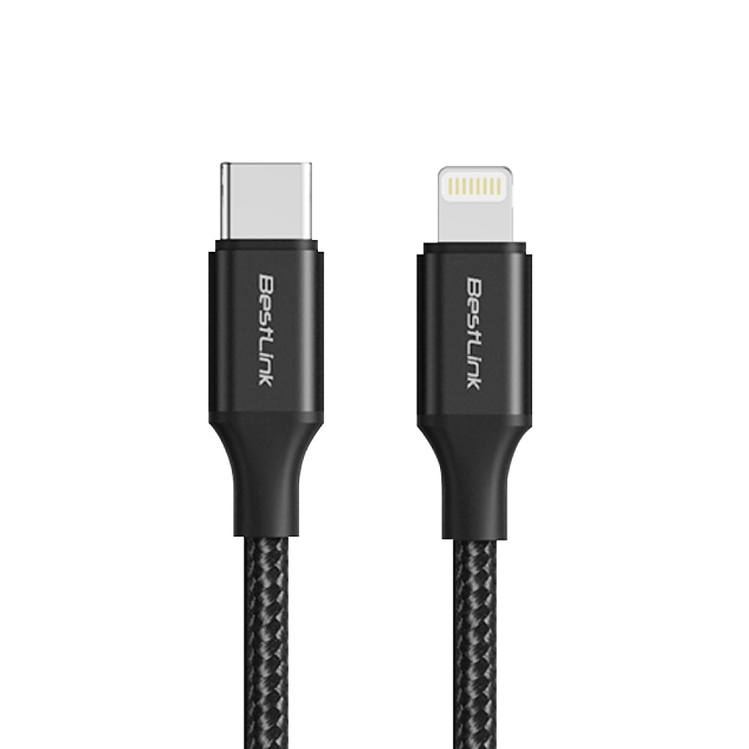 Cable Lightning USB C A Lightning 27W PD - Metálico Trenzado  1
