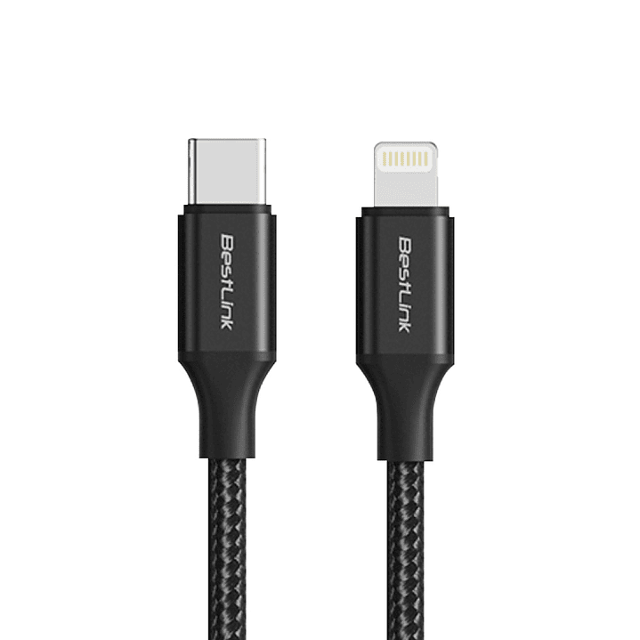 Cable Lightning USB C A Lightning 27W PD - Metálico Trenzado  1