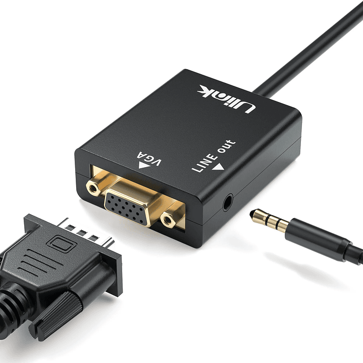 Adaptador de HDMI a VGA + Audio 2