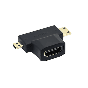 Adaptador mini / micro HDMI 1080p macho a HDMI hembra / UL-ADMCHD600