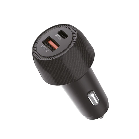 Cargador Rápido Dual 48W USB-A + USB-C de Auto