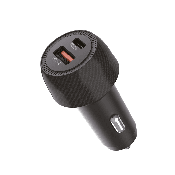 Cargador Rápido Dual 48W USB-A + USB-C de Auto 1