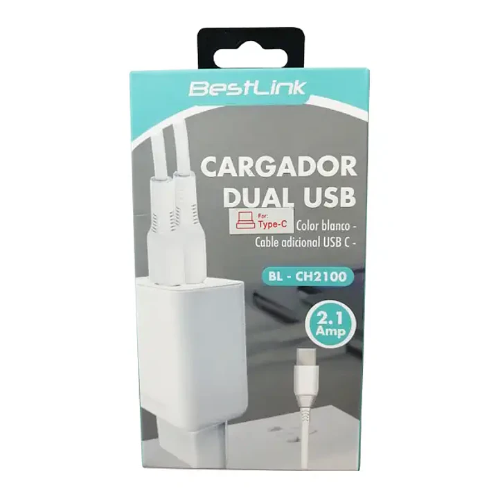 Cargador De Pared Doble Puerto USB 3