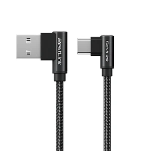 Cable de carga USB-A a USB-C Bestlink Trenzado en L /BL-CHCBG55