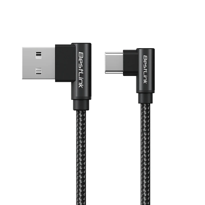 Cable de carga USB-A a USB-C Bestlink Trenzado en L /BL-CHCBG55 1