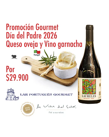 DIA DEL PADRE 2026 #1, 1 Queso de Oveja Mantecoso 240g y 1 Vino Garnacha