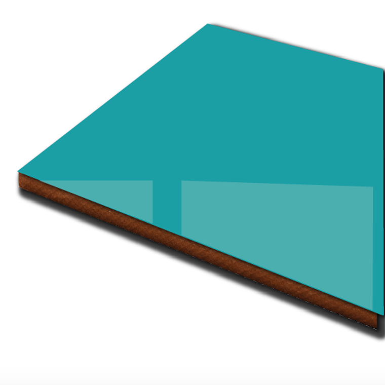 Tablero Alto brillo Turquesa 1220x2440mm espesor 18mm 1