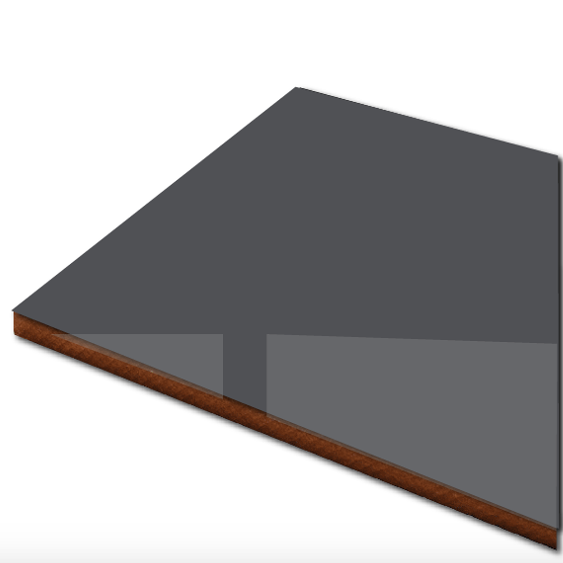 Tablero Alto brillo Grafito 1220x2440mm espesor 18mm 1