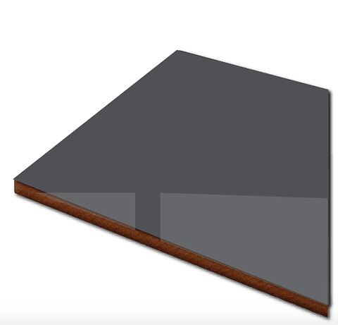 Tablero Alto brillo Grafito 1220x2440mm espesor 18mm