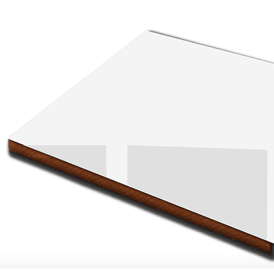 Tablero Alto brillo Blanco 1220x2440mm espesor 18mm