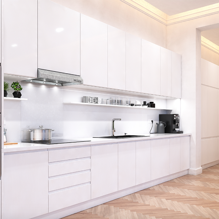 Tablero Alto brillo Blanco 1220x2440mm espesor 18mm 2