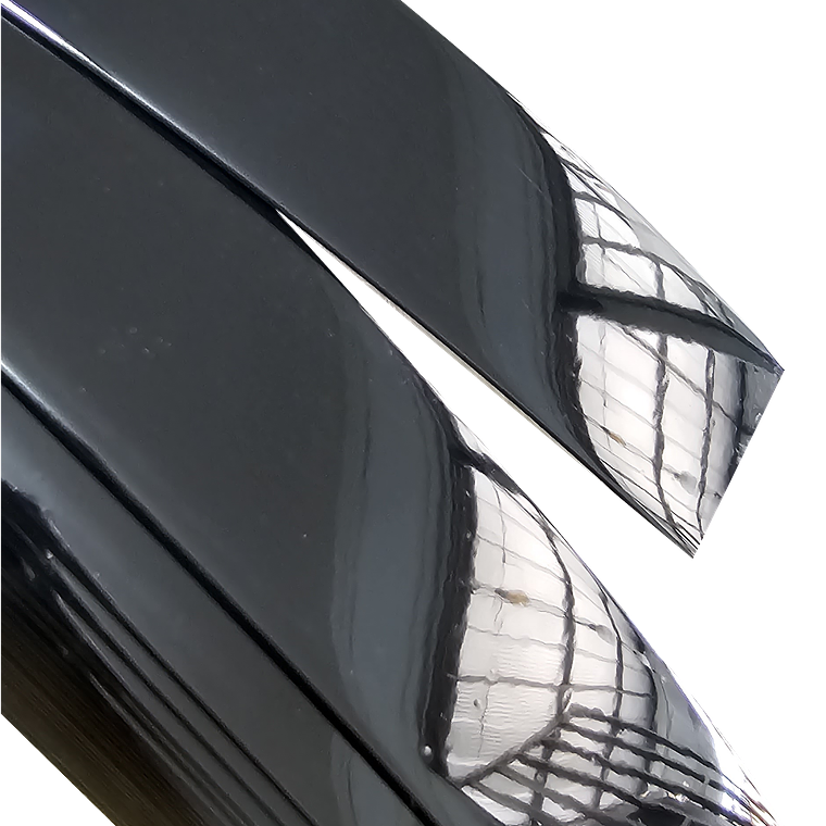 Tapacanto negro alto brillo 100 mts 2