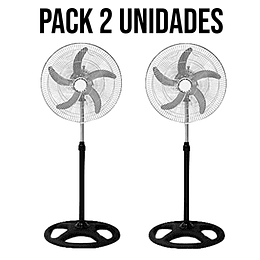 PACK 2 Ventiladores 3 En 1 (Pie Turbo Pared) 5 Aspas 