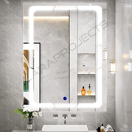 Espejo de baño Led táctil 80x60