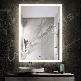 Espejo de baño Led táctil 80x60