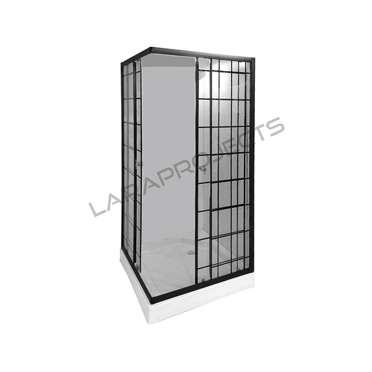 Shower doors negro base cuadrada 70x70x190