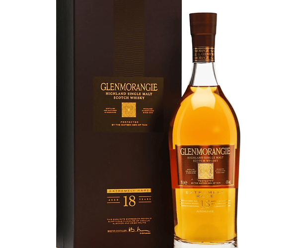  WHISKEY MAL GLENMORANGIE EXTREMELY RARE 18 AÑOS 700CC