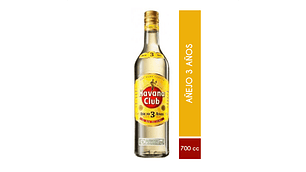 RON HAVANA AÑEJO 3 AÑOS BLANCO 700CC
