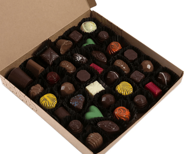 Chocolates Dinkenesh, caja de 36 bombones rellenos