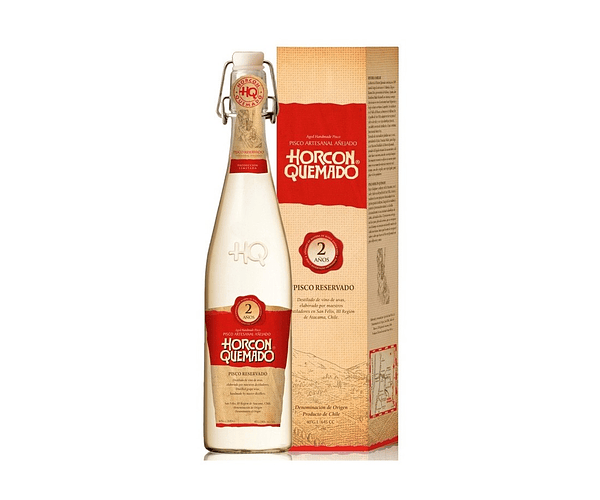 PISCO HORCON QUEMADO 40% 2 AÑOS 645CC 