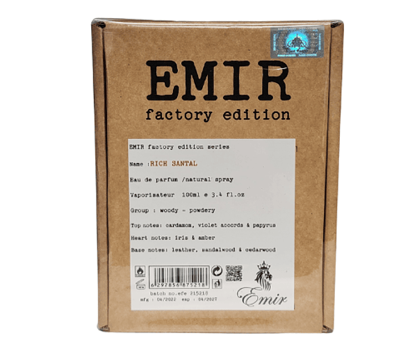Emir Factory Edition Rich Santal EDP For Him / Her 100mL