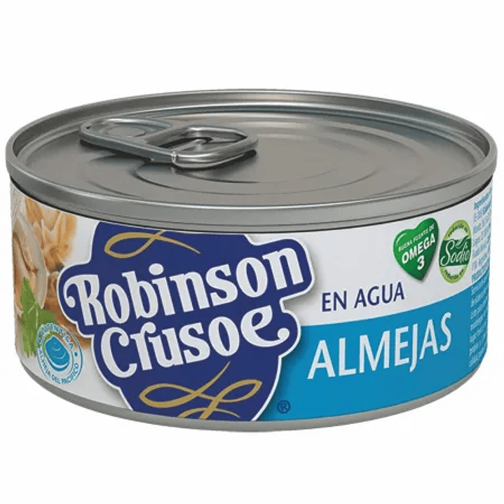 CONSERVA ROBINSON CRUSOE ALMEJAS NATURAL 190GR