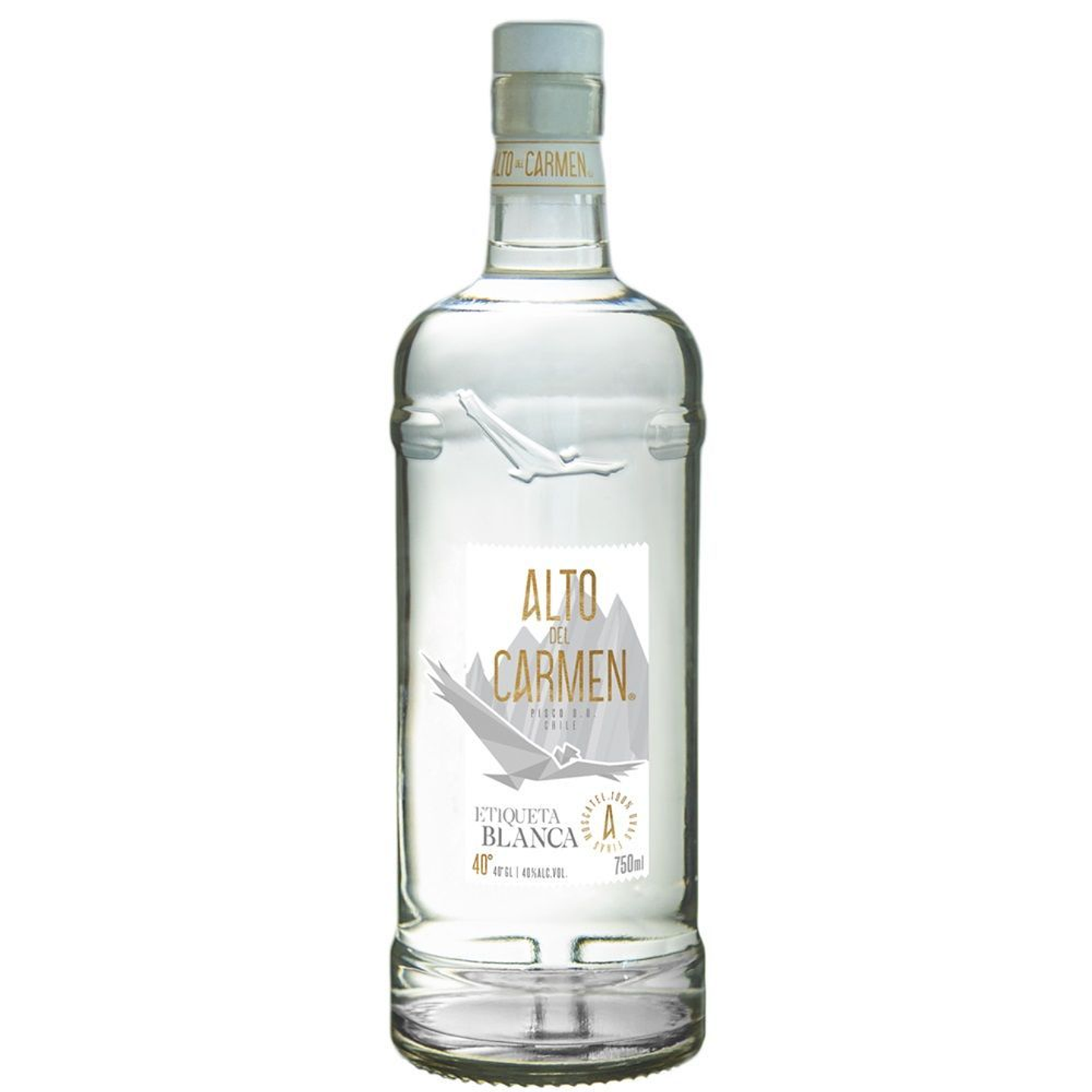 Pisco Alto del Carmen Etiqueta Blanca 750cc