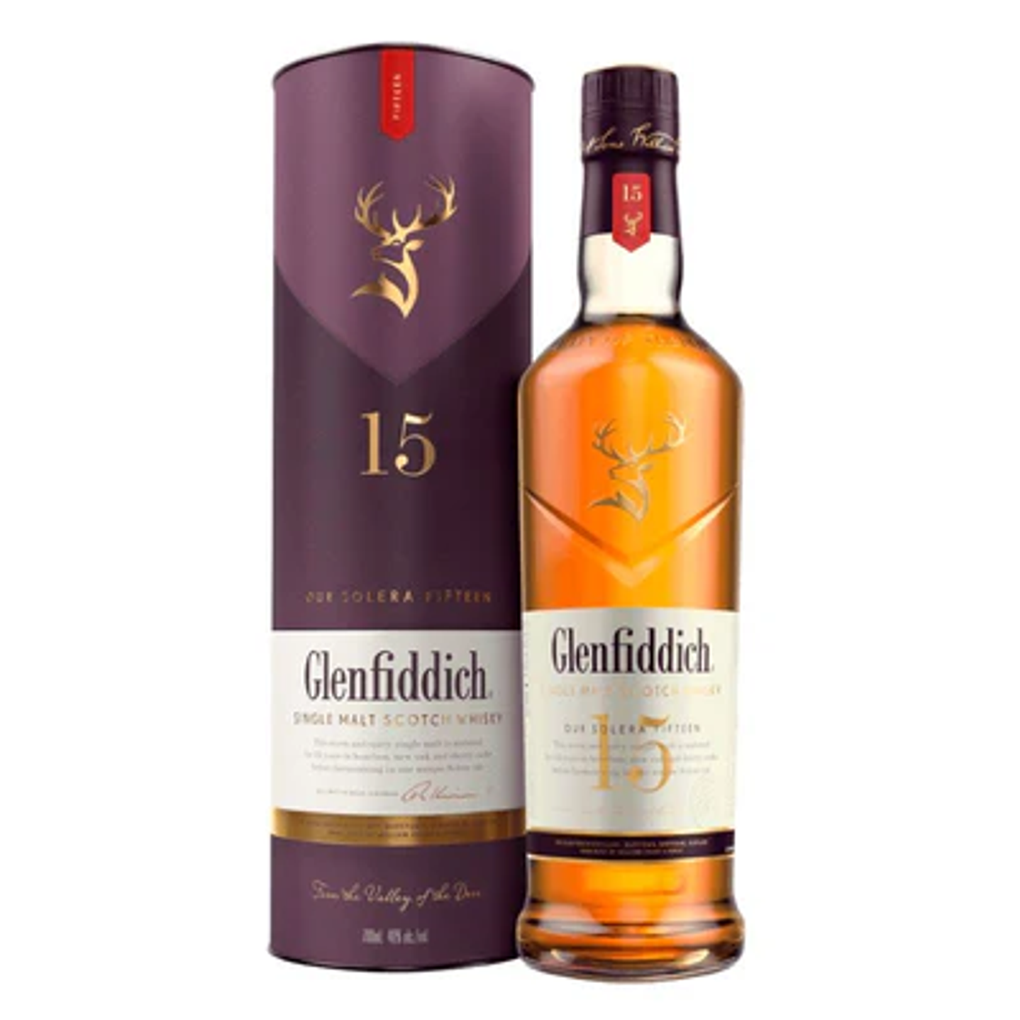 Whisky GLENFIDDICH 15 AÑOS SINGLE MALT 750CC