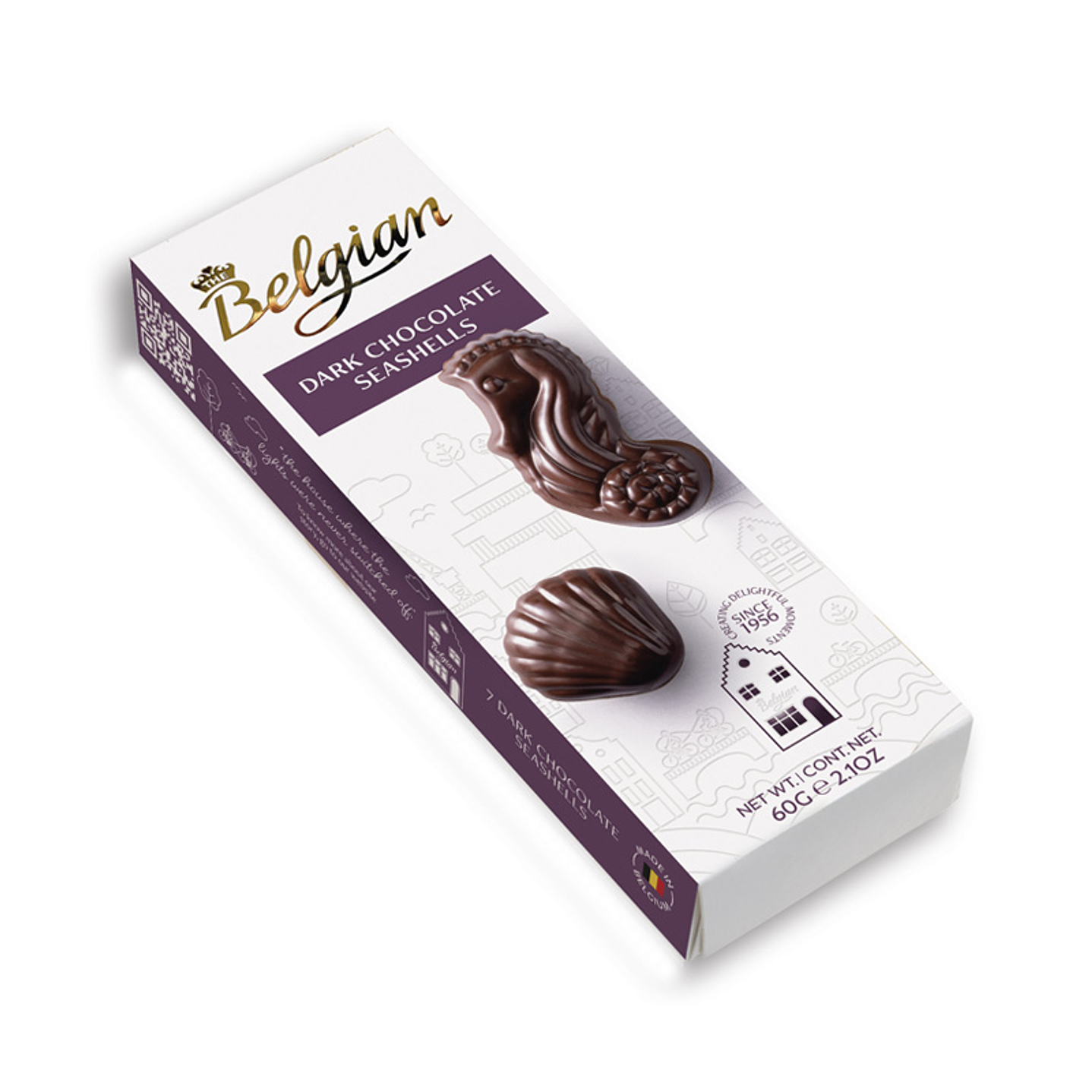 Bombones Belgian Dark Chocolate Seashells 