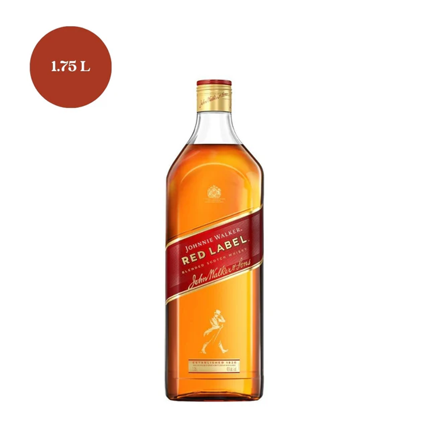 WHISKY JOHNNIE WALKER RED LABEL PETACA 200 ML.