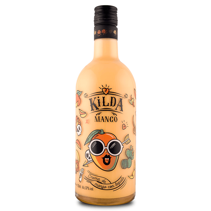 LICOR CREMA MANGO CON TEQUILA KILDA 17° 700 ML 