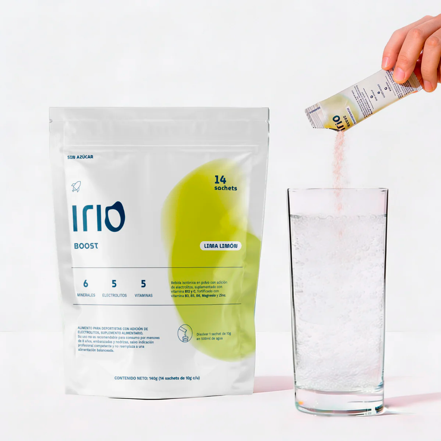 IRIO BOOST LIMA LIMON S/A 14 SACHETS 140 GRS 