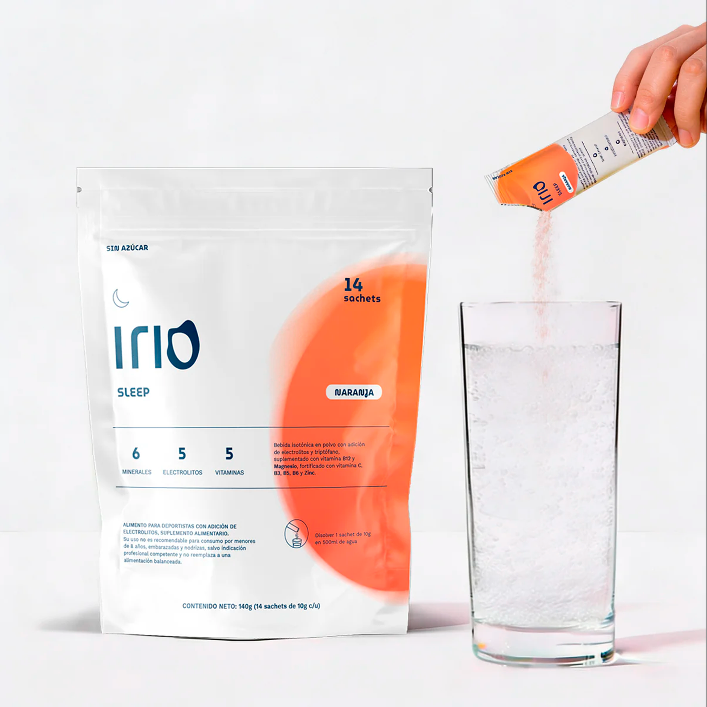IRIO SLEEP NARANJA S/A 14 SACHETS 140 GRS 