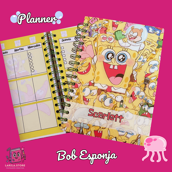 Planner Bob Esponja Personalizable – Sin Fechar 1