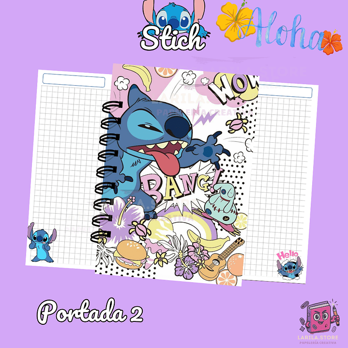 Cuaderno diseño Stitch 🌺 2