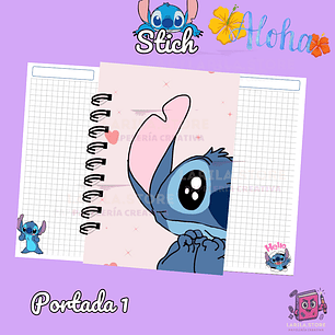 Cuaderno diseño Stitch 🌺