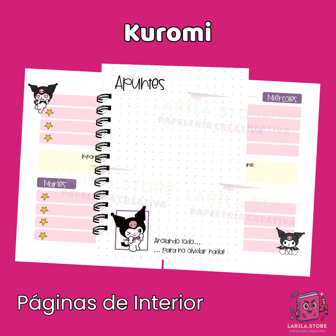 Planner Kuromi – ¡Organiza tu mundo con estilo! 💜 2