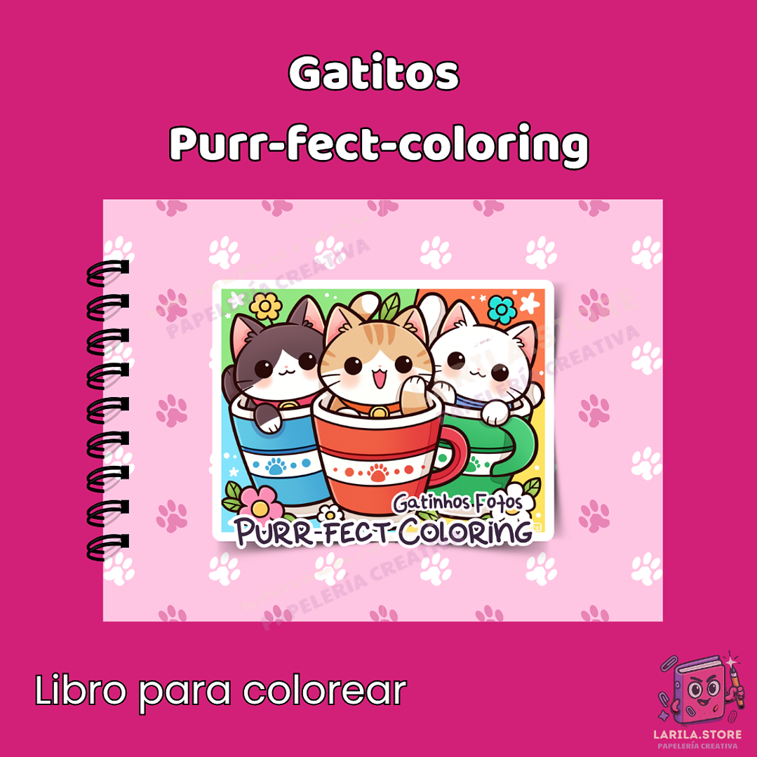 Libro de Colorear Prr-fect Coloring – Gatitos adorables en cada página 🐱🎨 1
