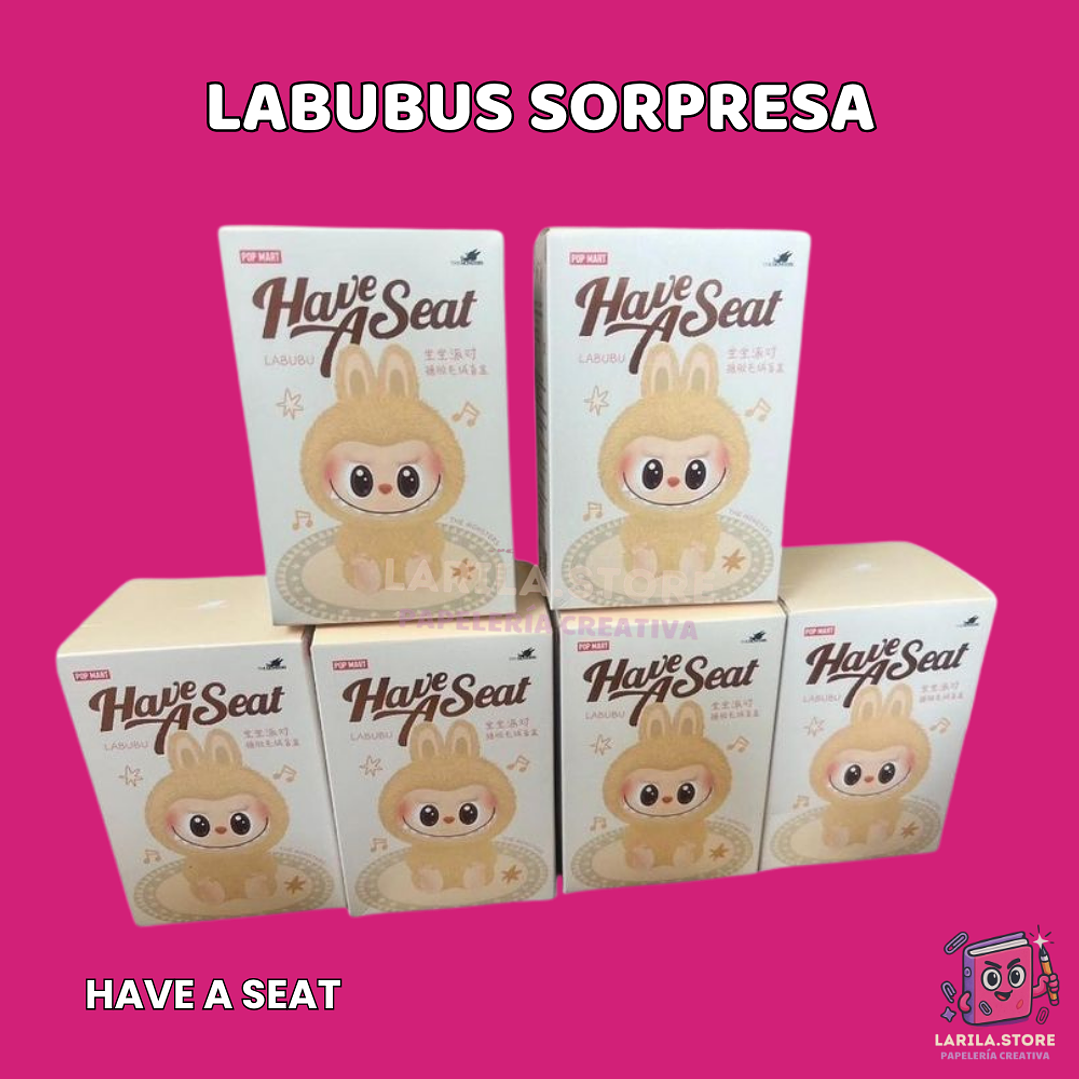 Labubu Sorpresa – Have a Seat | Peluches Coleccionables 💫 1