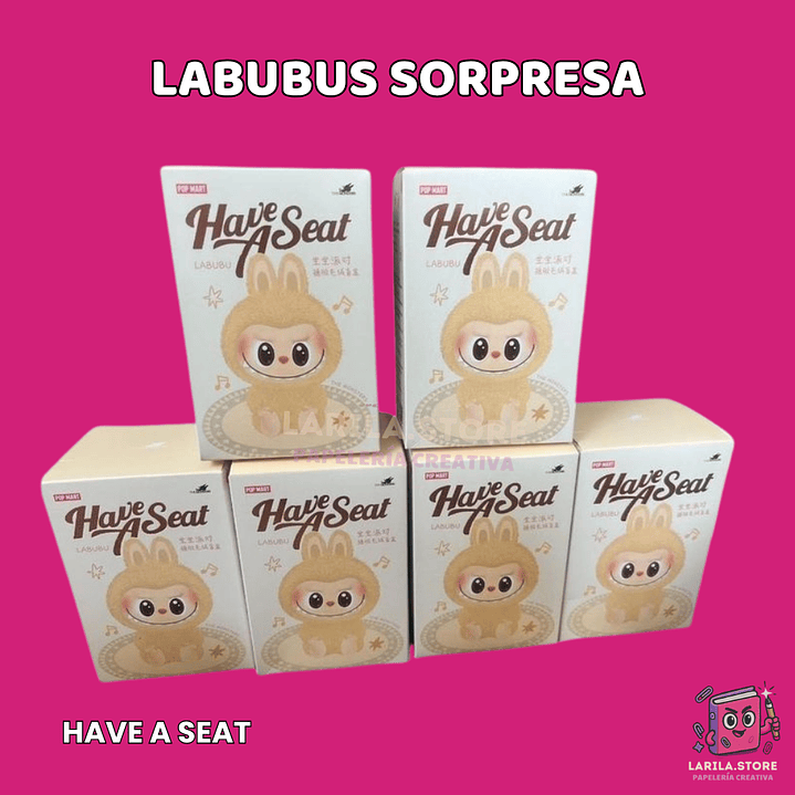 Labubu Sorpresa – Have a Seat | Peluches Coleccionables 💫 1