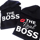 Conjunto com 2 SWEATS Casal THE BOSS E THE REAL BOSS 2