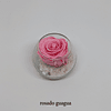 Mini pecera con rosa preservada