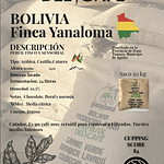 Cafe Verde Arabica Bolivia taza 84+IVA   Finca Yanaloma