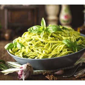 Fetucchini con pesto