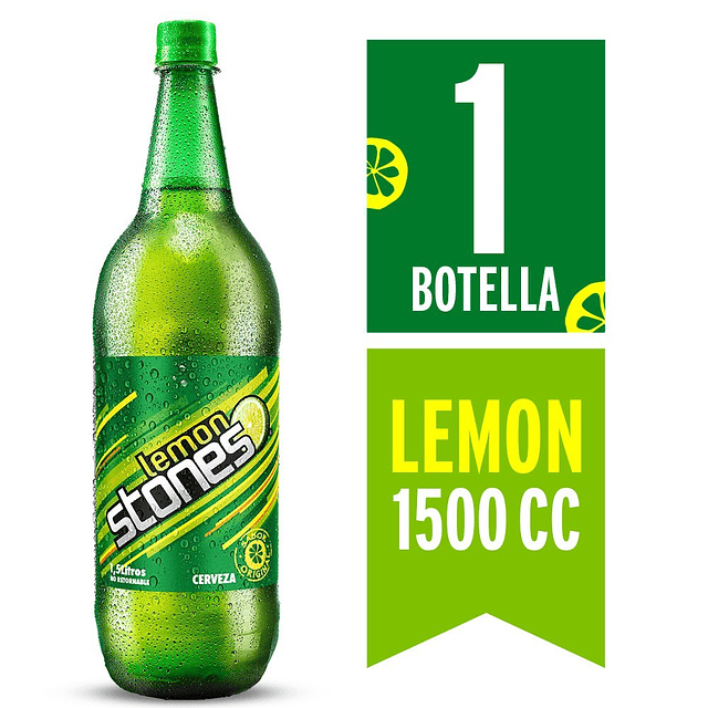 Cerveza Botella Desechable 1.5 L Lemon Stone