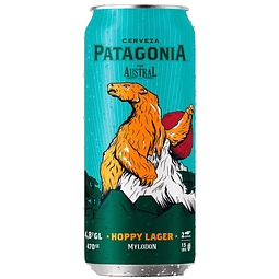Cerveza Patagonia Hopy Lager Lata 470 Cc Austral
