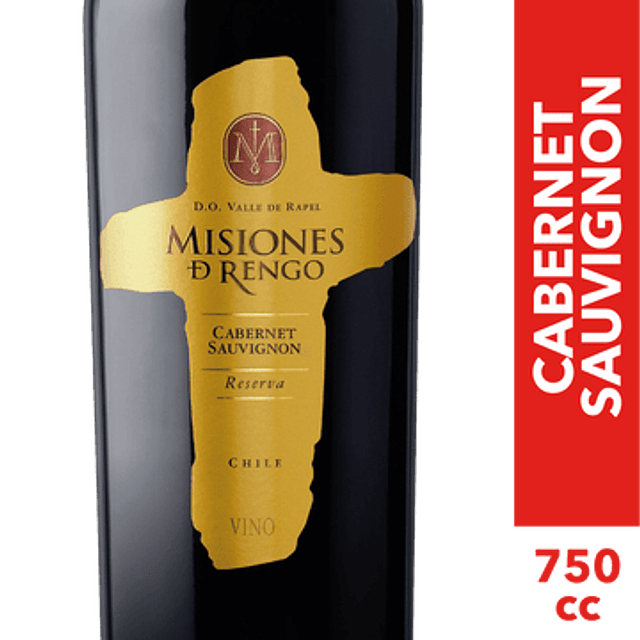 Vino Tinto Cabernet Sauvignon Reserva Misiones de Rengo Botella 750 ml