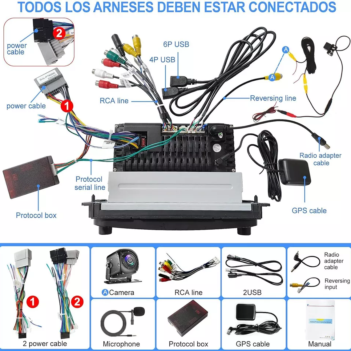 Radio 1999-2004 Jeep Grand Cherokee Carplay Android 13 Radio GPS 6