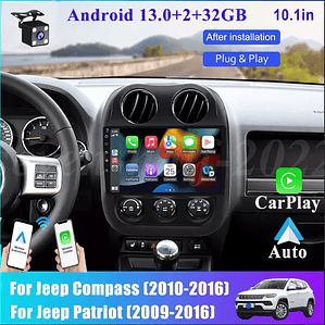 Radio Jeep Patriot Compass 2009-2016 Android 13 Apple Carplay Car Stereo Radio GPS