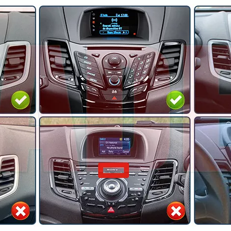 Radio 2009-2014 Ford Fiesta Car Stereo Radio GPS Navi 3